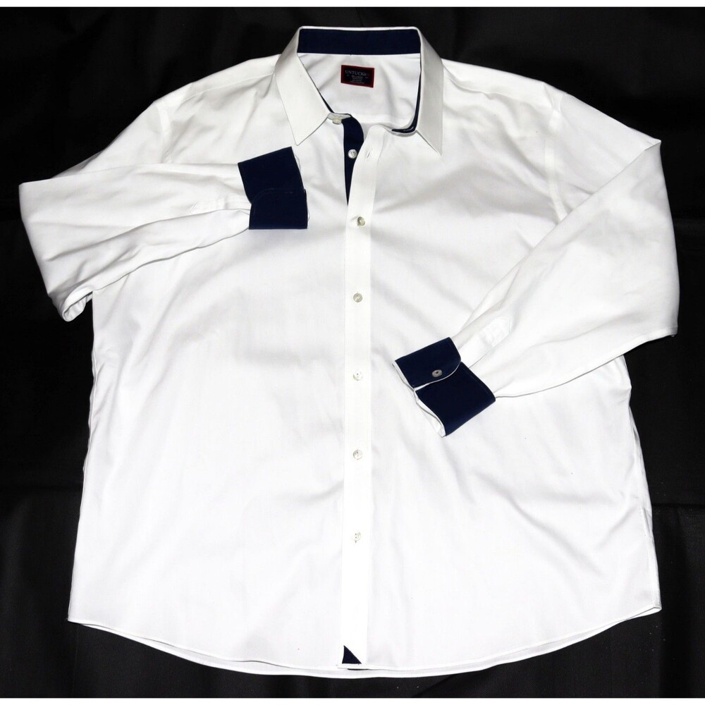 UNTUCKit Las Cases Wrinkle Free Men's Long Sleeve Button Front Shirt Size 2XL